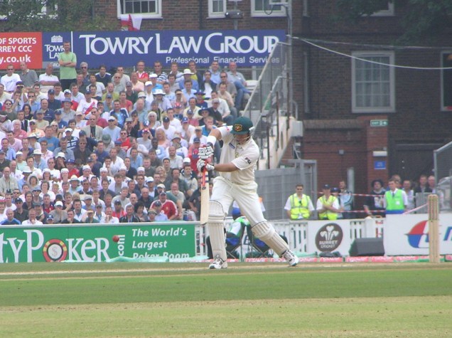 Hayden defends in his defensive innings