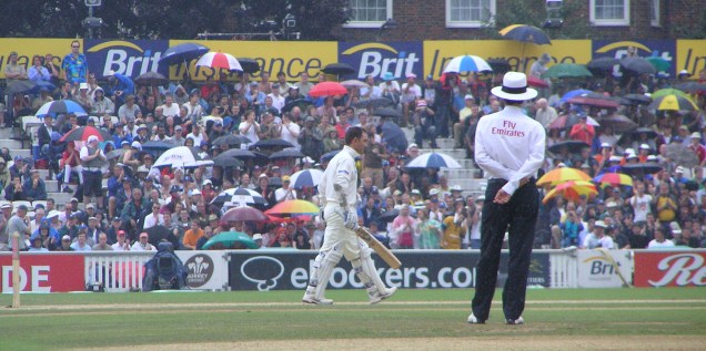 Celebrating a hundred in the rain